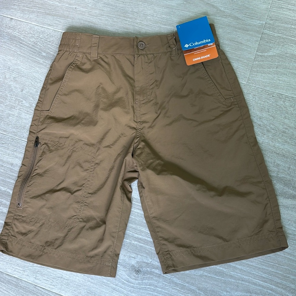 Columbia Boys Silver Ridge IV Shorts color Delta and Navy size Youth M